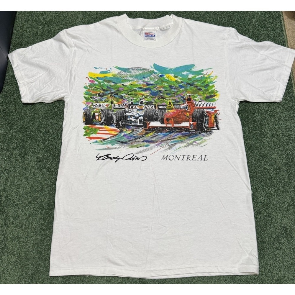 Ferrari Formula 1 Racing Team - Randy Owens SIGNED T Shirt Size M Vintage